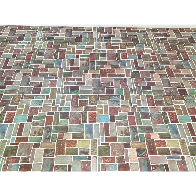 Laminated Table with Mosaic Decor, 1950s For Sale - Image 4 of 11