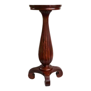 Late 18th Century Victorian Aesthetic Movement Red Mahogany Pedestal or Plant Stand