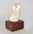 Beige 1970s Mid-Century Modern Kneeling Nude Ceramic Female Sculpture Rosewood Base For Sale - Image 8 of 14