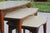 1960s Vintage Mid-Century Modern Nesting Tables – Set of 3 With Beige Tops & Tapered Maple/Beech Wood Legs For Sale - Image 17 of 17