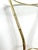 Metal Vintage 23" Faux Bamboo Brass-Tone Metal & Glass Plant Stand – Hollywood Regency / Chinoiserie For Sale - Image 7 of 12