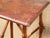 Vintage Chinese Asian Bamboo Side Table Plant Stand Red Chinoiserie Top For Sale In Los Angeles - Image 6 of 15