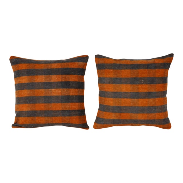 Striped Wool Cushion Cover - A Pair For Sale