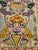Vintage Silk Embroidered Peacock Garden Textile Wall Hanging | Persian Inspired Floral Tapestry For Sale - Image 4 of 6
