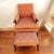 1920s 1920s Victorian Carved Walnut Armchair and Ottoman For Sale - Image 5 of 12