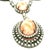 Indian Coral and Diamond Necklace in Oxidized Silver and 14k Gold, C. 1980 For Sale - Image 10 of 11
