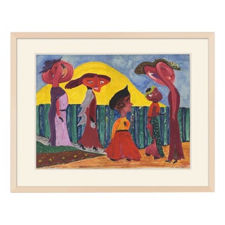 Maurice Collis, Untitled, 1958, Gouache and Metallic Ink on Card For Sale