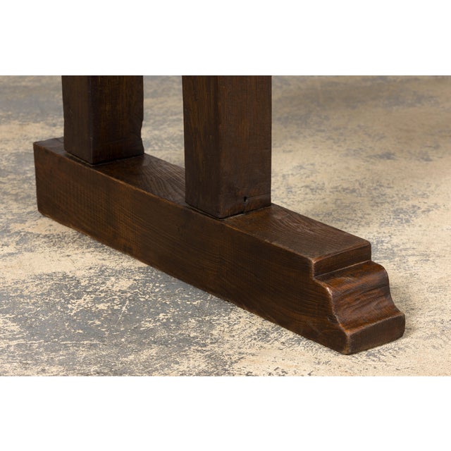 Mid 19th Century French Provincial Oak Hall Bench For Sale - Image 12 of 18