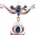 18 Karat White Gold With Blue Sapphire Drop Necklace For Sale - Image 11 of 12