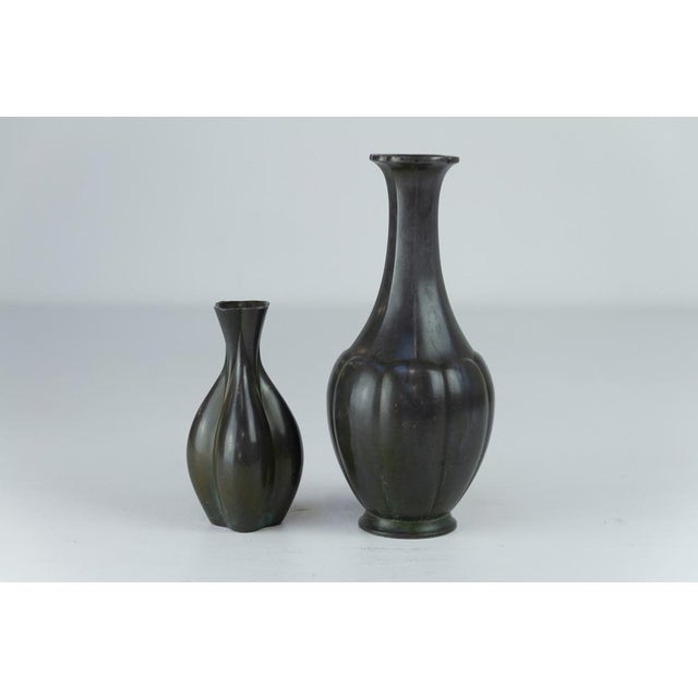 Danish Art Deco Vases by Just Andersen, 1940s. Set of 2. Pair of organic shaped Art Deco vases made in Denmark by Just...