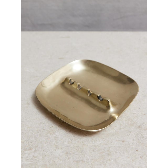 Mid-Century Modern Mid-Century Modern Brass Ash Tray For Sale - Image 3 of 9