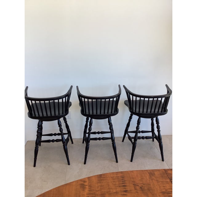 Unique solid maple with black crackle finish by furniture maker DR Dimes in excellent condition. Design can complement...