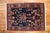 Early 20th Century Jewel Tone Navy Fine Sarouk Scatter Mini Rug - 1'10" x 2'7" For Sale - Image 13 of 18