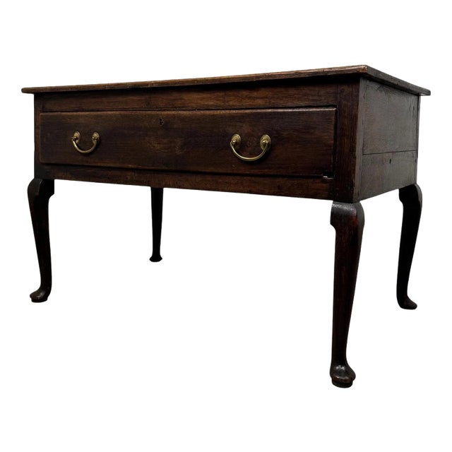 Antique 18th Century English Georgian Oak Low Side Table For Sale