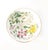 This charming vintage bowl features a whimsical and asymmetrical pattern of hand-painted botanical tiger lilies in vibrant...