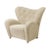 Contemporary Beige Sahco Zero the Tired Man Lounge Chair by Lassen For Sale - Image 3 of 6