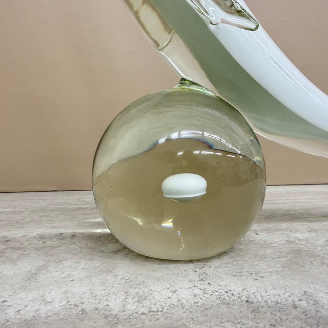 White Murano Glass Sculpture by Livio Seguso, Italy, 1970s For Sale - Image 8 of 14
