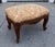 19th Century Antique Louis XV French Provincial Footstool With Fortuny Seat For Sale - Image 5 of 7