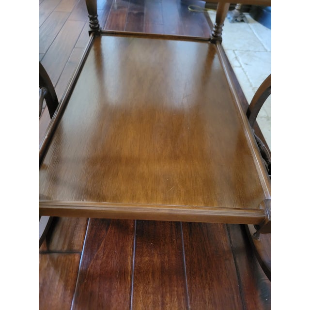 Early 20th‑century American Wooden Tea Trolley For Sale - Image 11 of 12