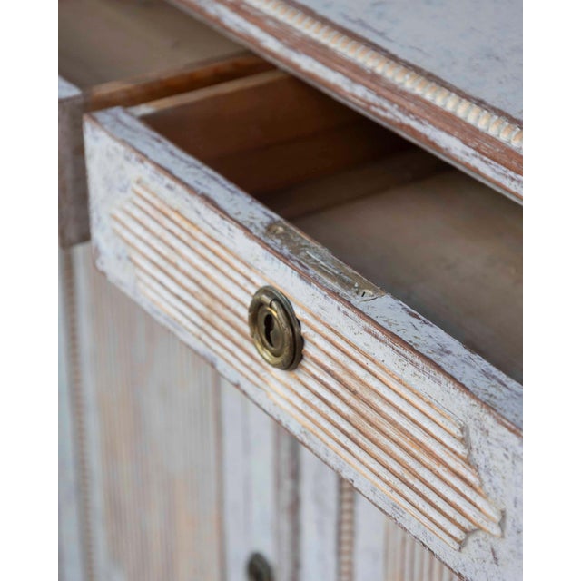 Gustavian (Swedish) Swedish 19th Century Gustavian Style Four-Door Demi Lune Buffet, c. 1880 For Sale - Image 3 of 14