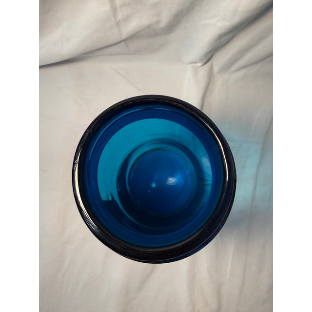 French Antique, French Apothecary/Chemist Jar, Blue. Late 1800s For Sale - Image 3 of 8