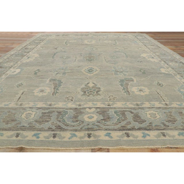 Modern Style Turkish Oushak Rug, 09'05 X 12'06 For Sale In Dallas - Image 6 of 8