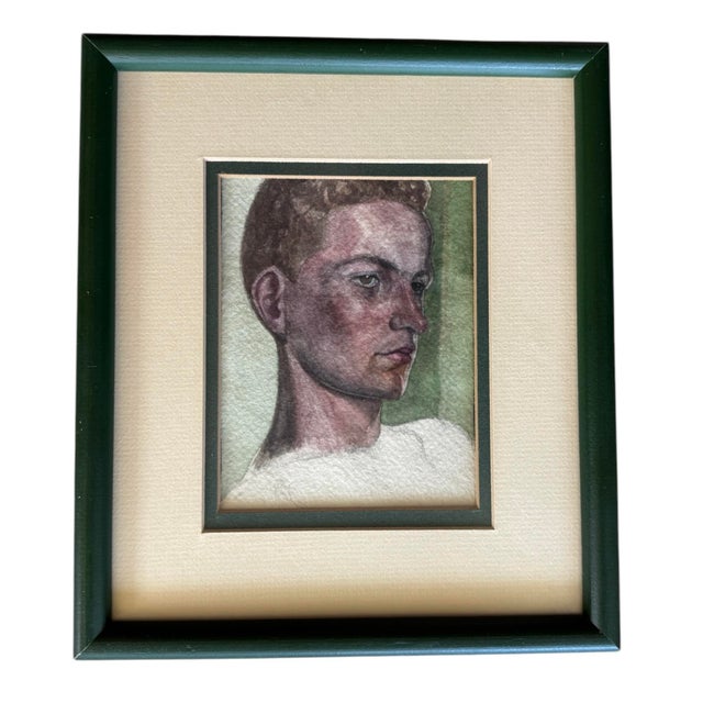 Vintage Original Male Portrait, Framed For Sale In Phoenix - Image 6 of 9