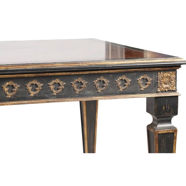 Wood Judson Rothschild Neoclassical Style Dining Table With Two Leaves For Sale - Image 7 of 11