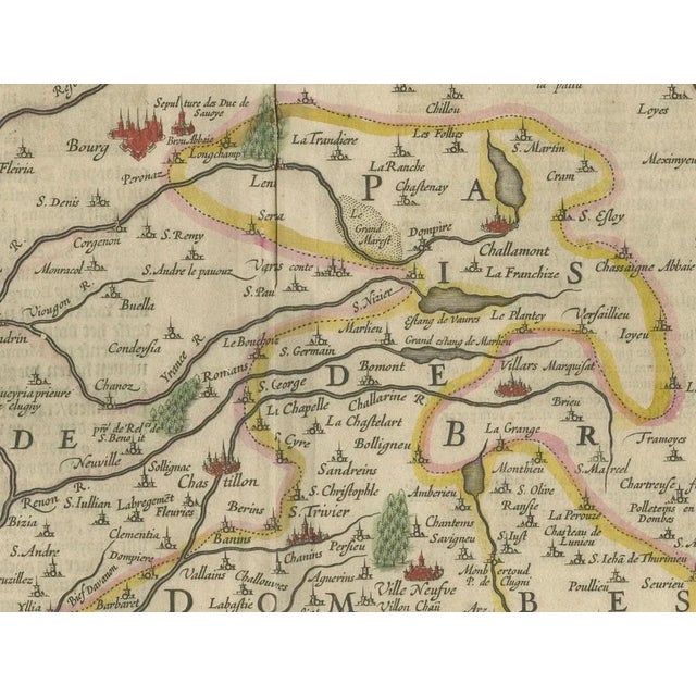 The Principality of Dombes by Jan Jansson, 1636 For Sale - Image 3 of 7