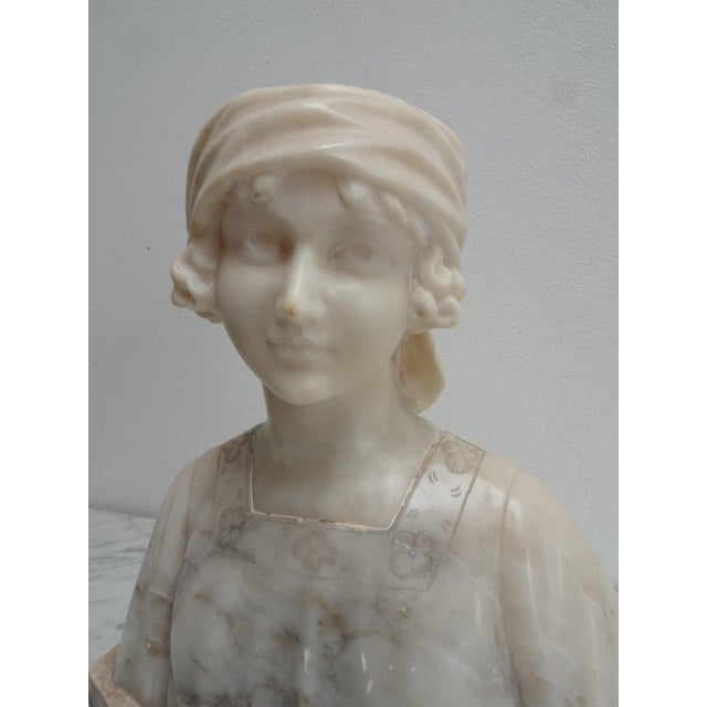 Early 20th Century Italian Marble Bust of a Child For Sale - Image 4 of 14