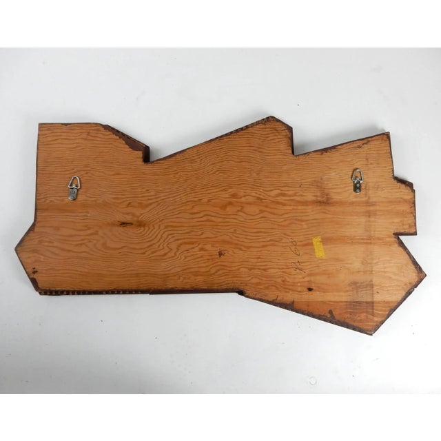 1970s 1970's California Modernist Asymmetrical Ceramic Tile Wall Art Sculpture For Sale - Image 5 of 8