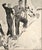 This is a set of 2 French Art Deco ski prints that date to 1934. They originally were the cover art for a French fashion...