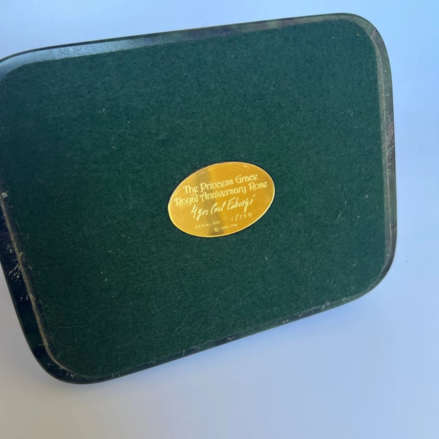 1950s Faberge Princess Grace Royal Anniversary Rose For Sale - Image 12 of 12