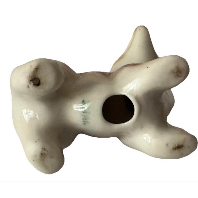 Mid-Century Modern Vintage Mid 20th Century Small Ceramic Fox Figurine For Sale - Image 3 of 8