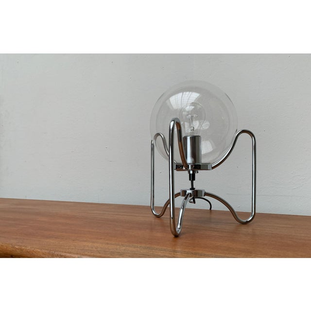 Mid-Century Space Age Tripod Globe Table Lamp, 1960s For Sale - Image 16 of 18