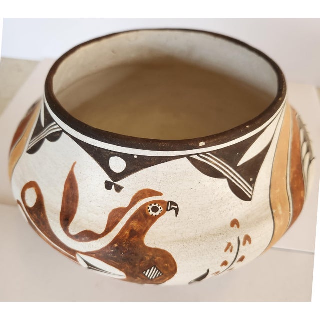 This stunning Native American water-pot style "olla" will catch the attention of the well discerned eye. It is signed by...