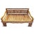 Hand carved teak wood twin size daybed. Beautiful details and original piece from Java, Indonesia. Seat height is 19"....