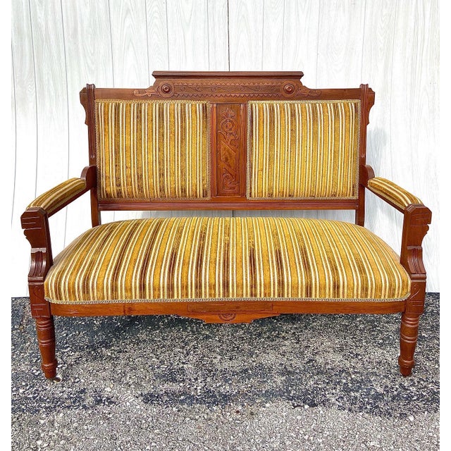 Antique 19th Century Eastlake Settee Chairish