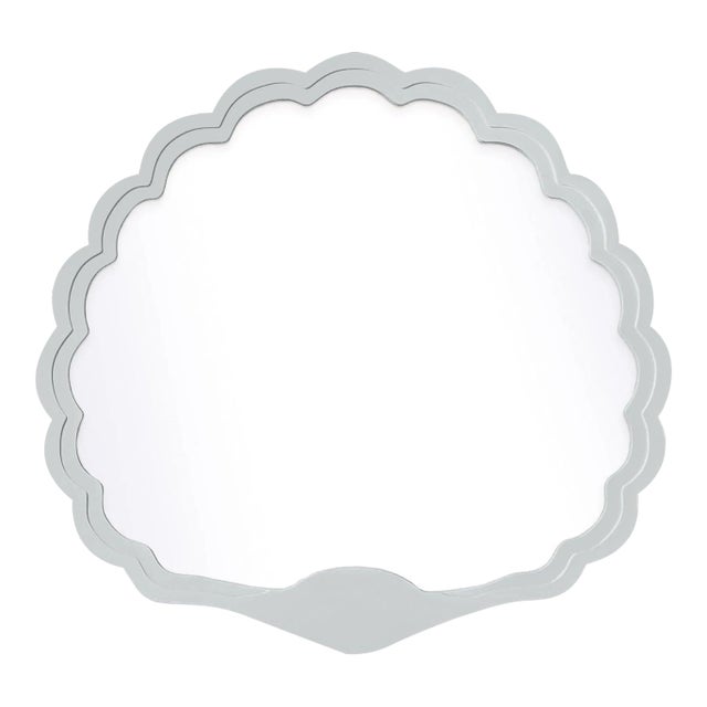 Fleur Home Carnival Proteus Mirror in Pelican Gray, 24x22 For Sale