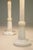Stone 1930s Art Deco Streamline Alabaster Marble Brass Candlestick Table Lamps Italy - a Pair For Sale - Image 7 of 13