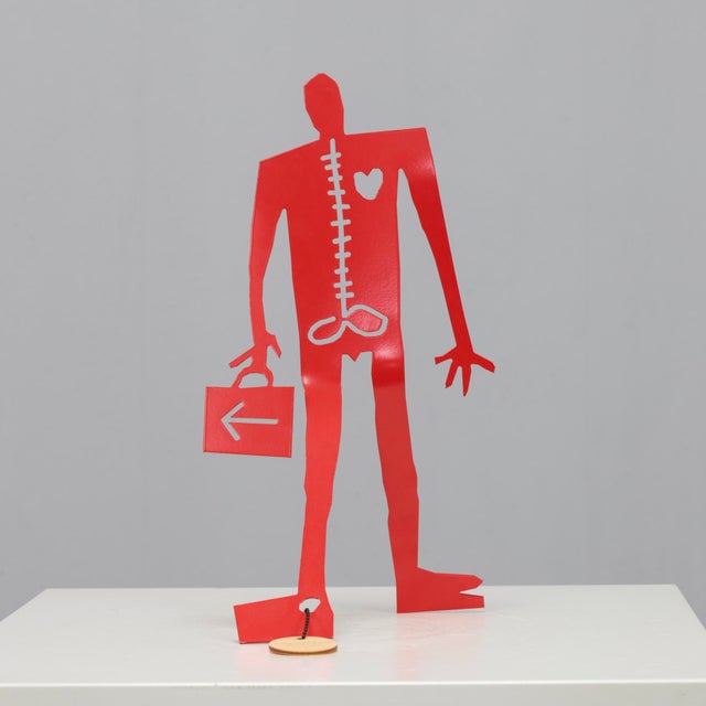 Coen Blankwaard, Coeneman Sculptures, 2000s, Metal, Set of 4 For Sale - Image 3 of 8