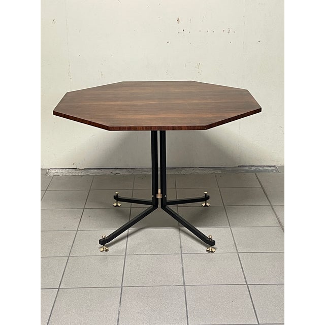 1950s Vintage Table in Wood and Iron by Ico Parisi for Brugnoli Mobili Cantù, 1955 For Sale - Image 5 of 18