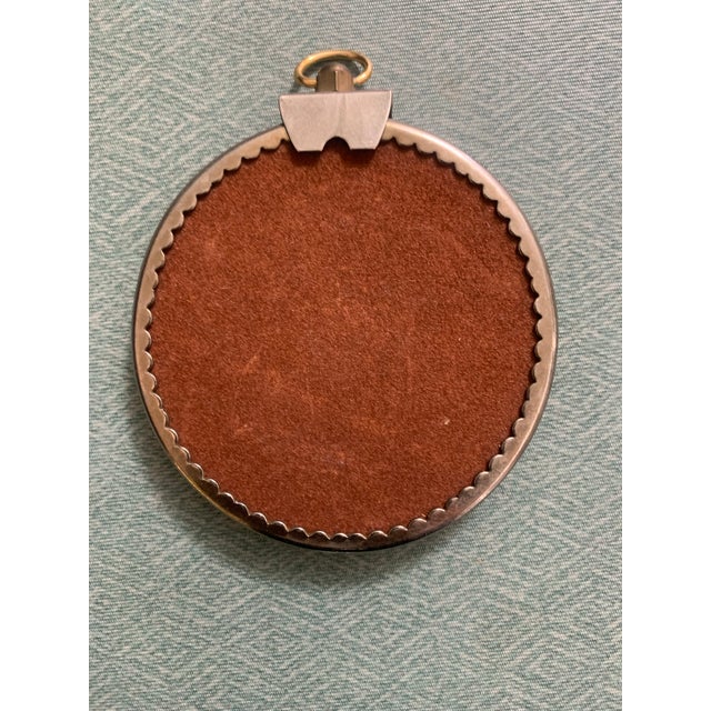 Textile Antique Victorian Velvet Framed Miniature Portraits For Sale - Image 7 of 9