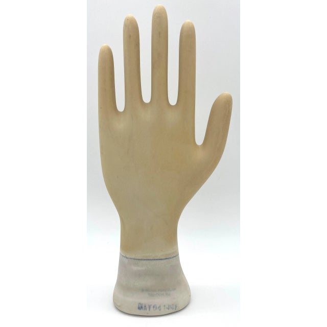 Set of Three Vintage American Industrial Figural Porcelain Glove Molds For Sale - Image 10 of 11