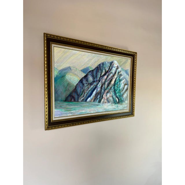 for your consideration we are presenting for sale this fantastic Vintage impressionist abstract oil on canvas painting by...