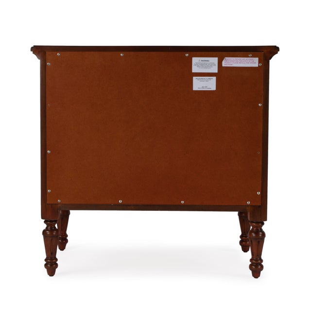 Wood Easterbrook 31.5 in. W Rectangular Wood 4 Drawer Accent Chest, Cherry For Sale - Image 7 of 9