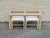 1970s Reed-Wrapped Console Table With Glass Top and Pair of Matching Stools For Sale - Image 4 of 10