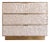 Arcana Mother-of-Pearl & Brass Three-Drawer Nightstand by House of Jaipur For Sale