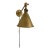 Visual Comfort Boston Functional Single Arm Library Light in Hand Rubbed Brass For Sale