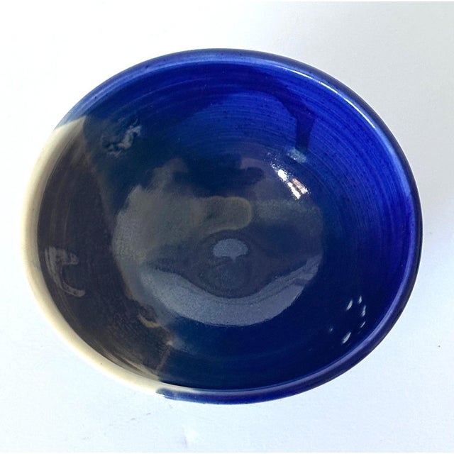 Ceramic Tea Bowl with Brilliant Blue Glaze by Toshiko Takaezu For Sale - Image 10 of 12